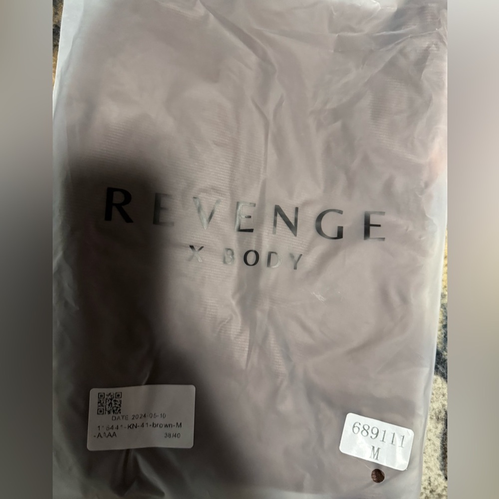 Brown body suit size M brand new